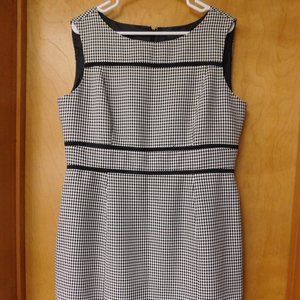 Black and White Pencil Dress